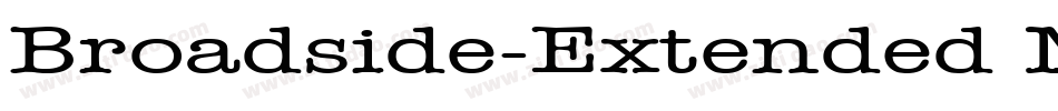 Broadside-Extended Normal字体转换